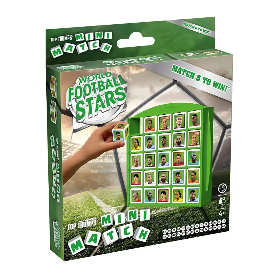 Top Trumps World Football Stars Mini Match spel groen 2 spelers
