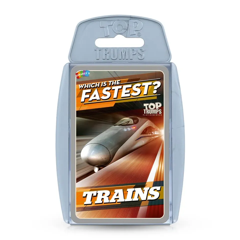 Top Trumps Trains kaartspel treinen snelheid
