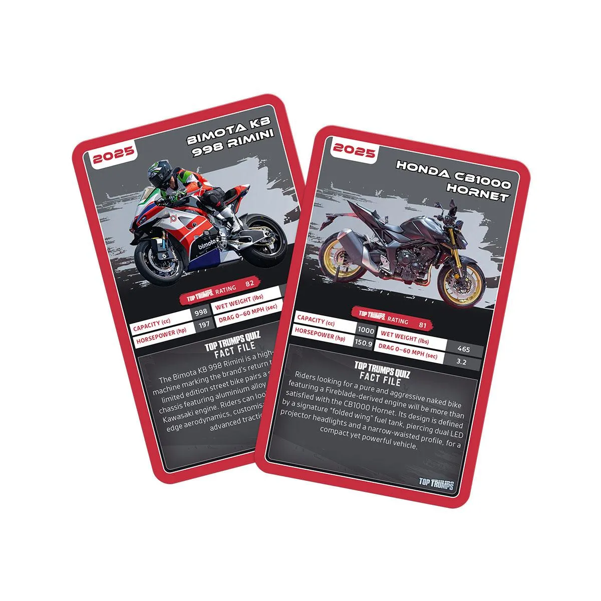 Top Trumps Super Bikes kaartspel motoren 30 kaarten