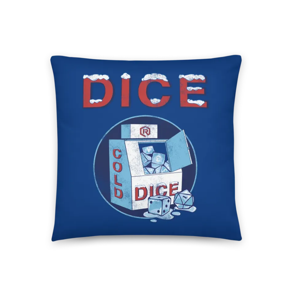 Roll A Crit ICE Dice kussen polyester dobbelsteen