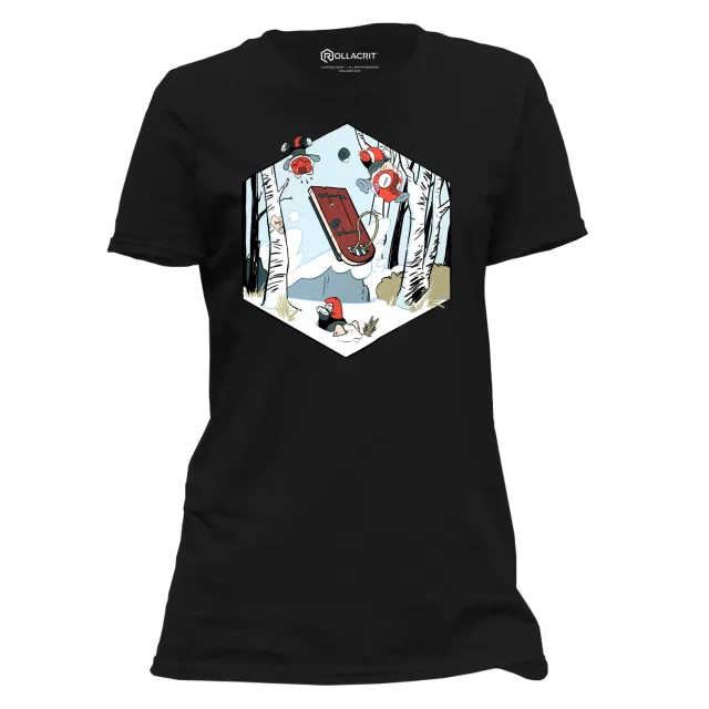 Roll A Crit Gen Con Kobolds Sledding dames T-shirt katoen