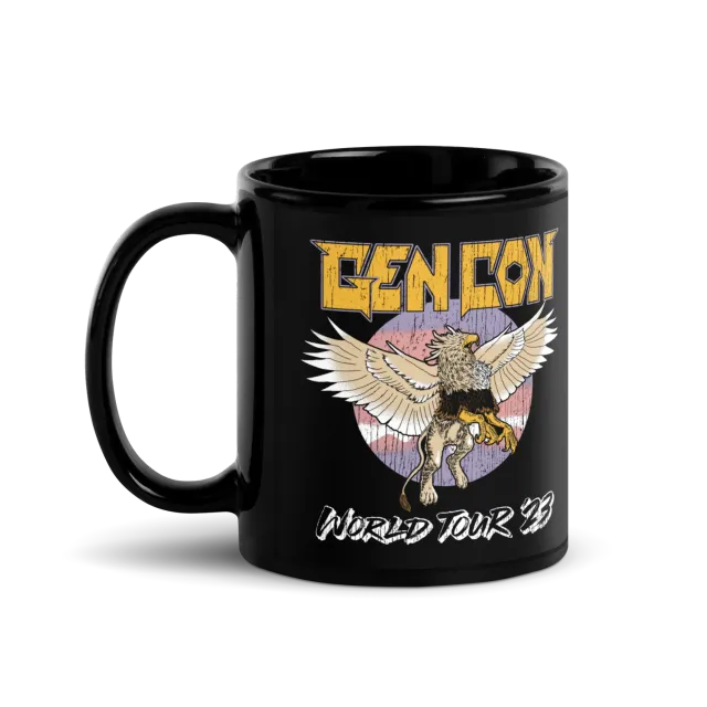 Gen Con World Tour Griffin mok zwart glanzend 11oz