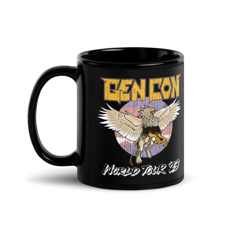 Gen Con World Tour Griffin mok zwart glanzend 11oz