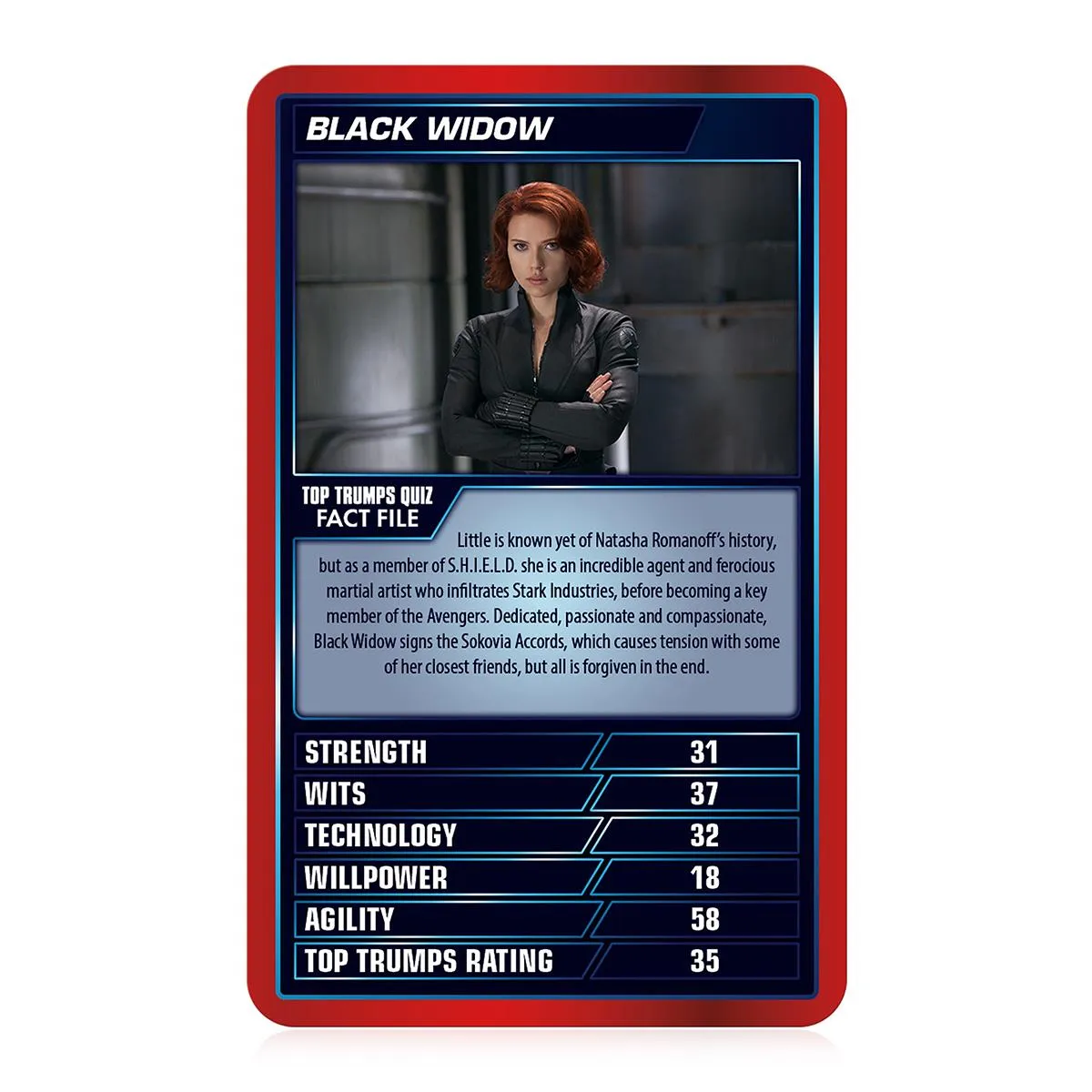Top Trumps Marvel Cinematic Universe kaartspel 30 kaarten helden