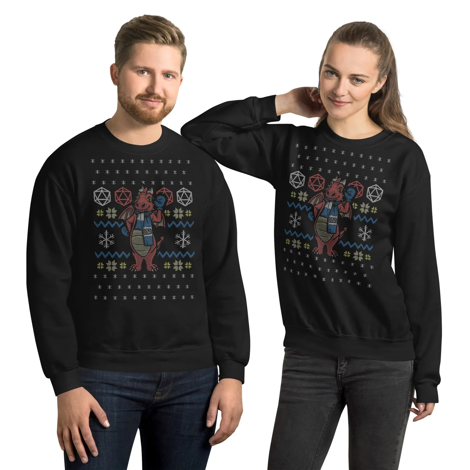 Roll A Crit Gen Con Genevieve sweatshirt unisex katoen