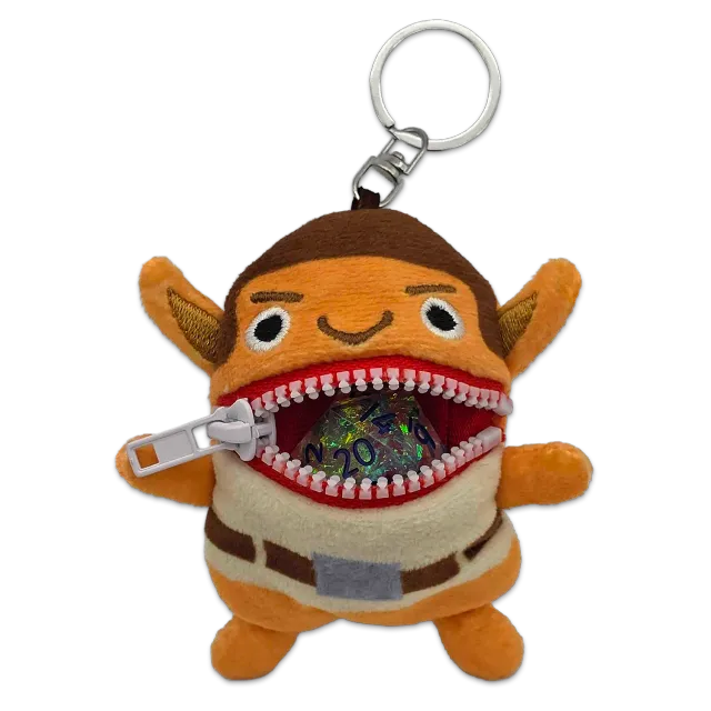 Gen Con 2026 Dice Goblin pluche hanger 8 cm rits