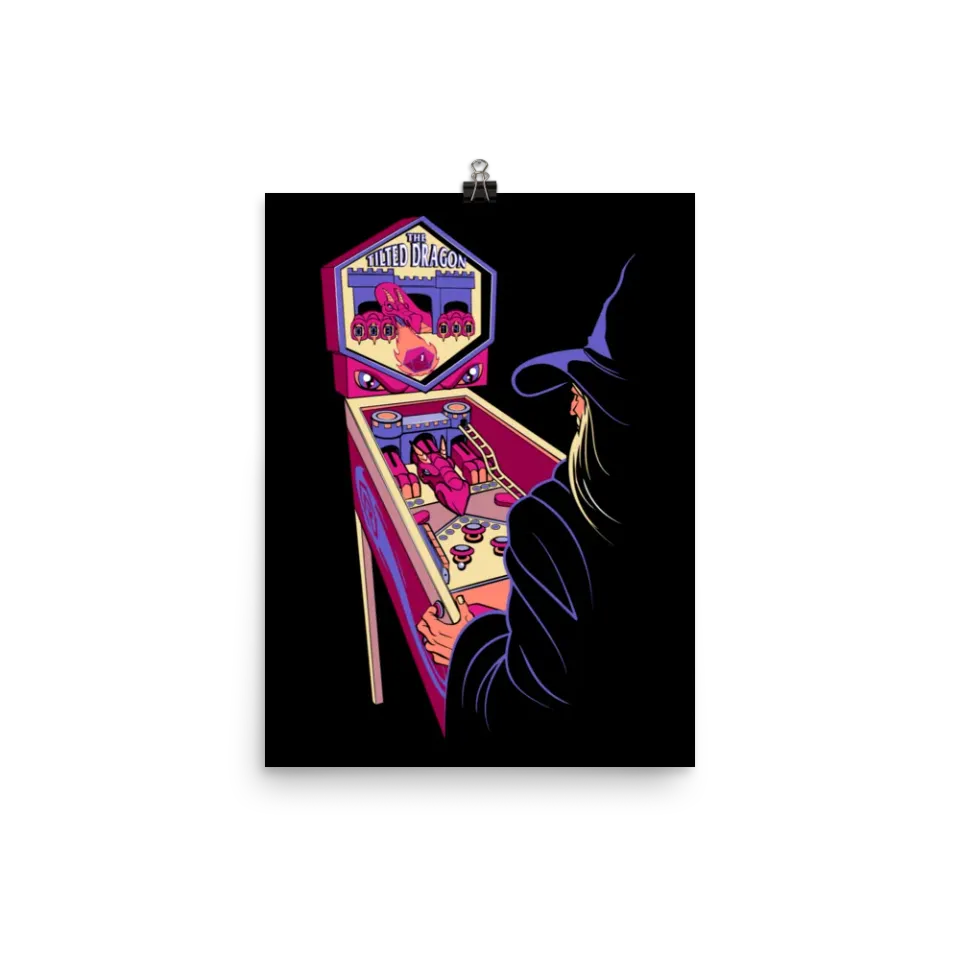 Roll A Crit Pinball Wizard poster 18x24 inch gicléeprint