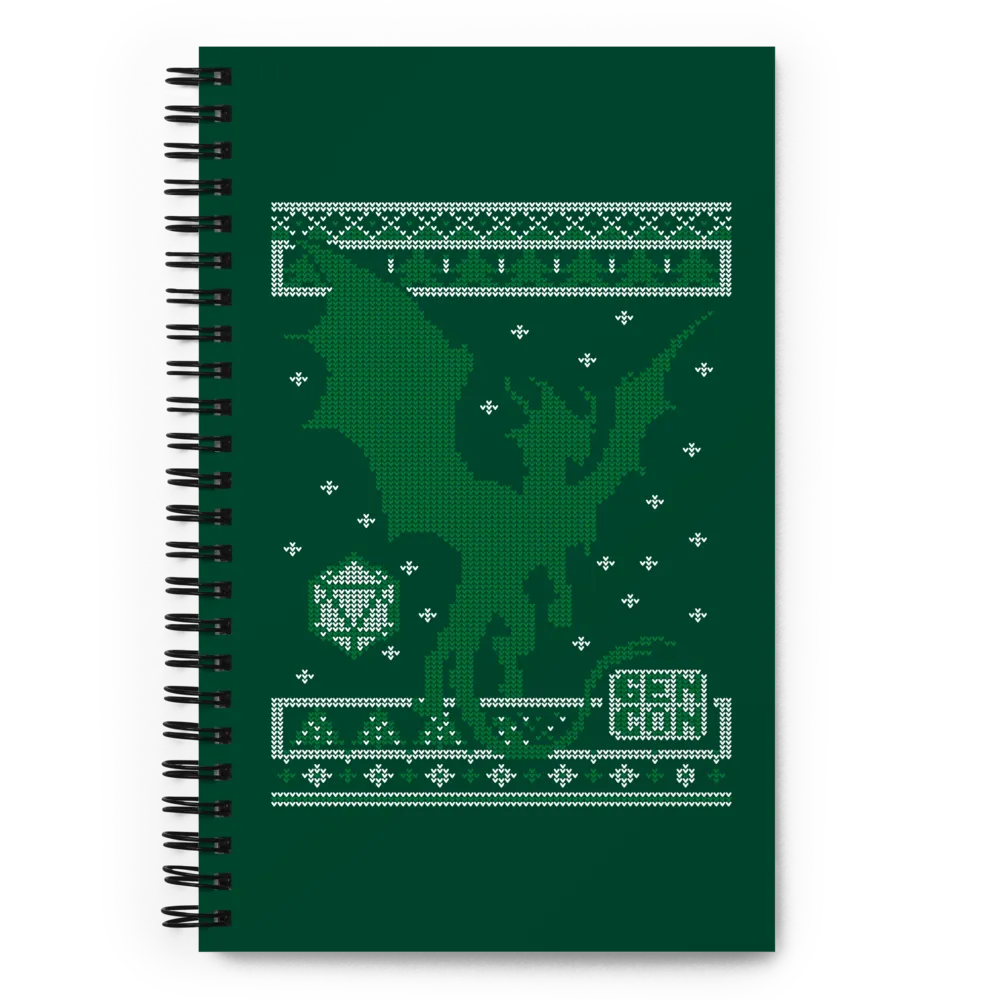 Roll A Crit Gen Con Holiday spiraal notebook rood stip