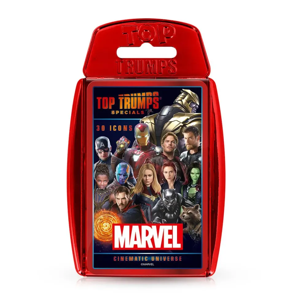 Top Trumps Marvel Cinematic Universe kaartspel 30 kaarten helden