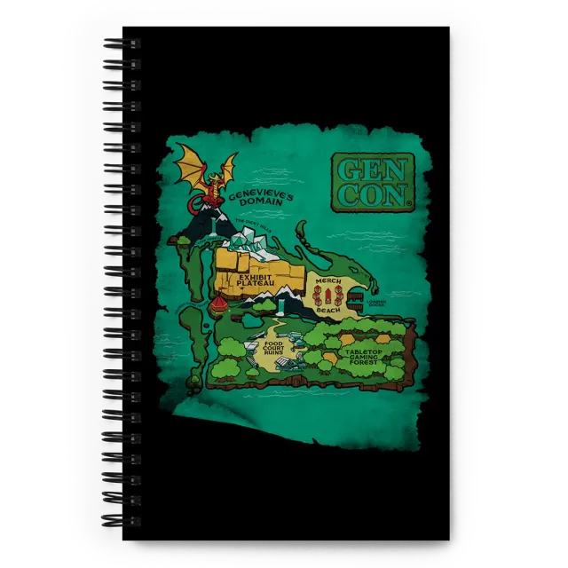 Roll A Crit Gen Con island map notitieboek A5