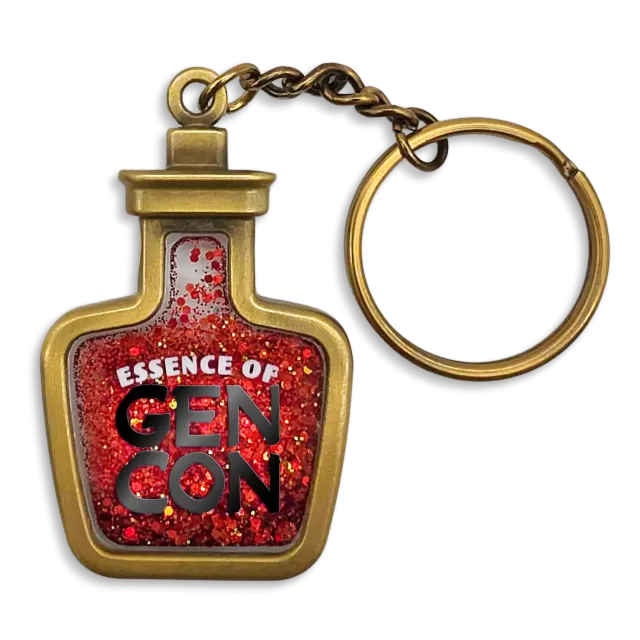 Roll A Crit Essence of Gen Con sleutelhanger potion blauw