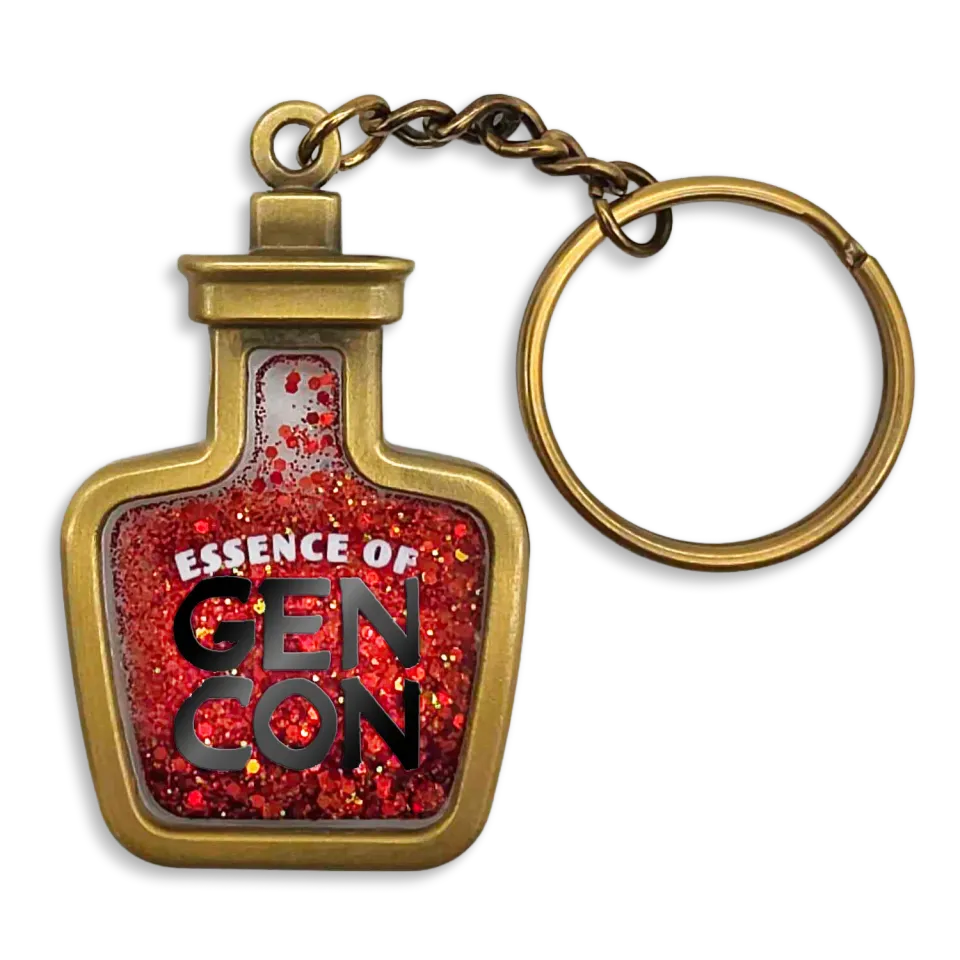 Roll A Crit Essence of Gen Con sleutelhanger potion blauw