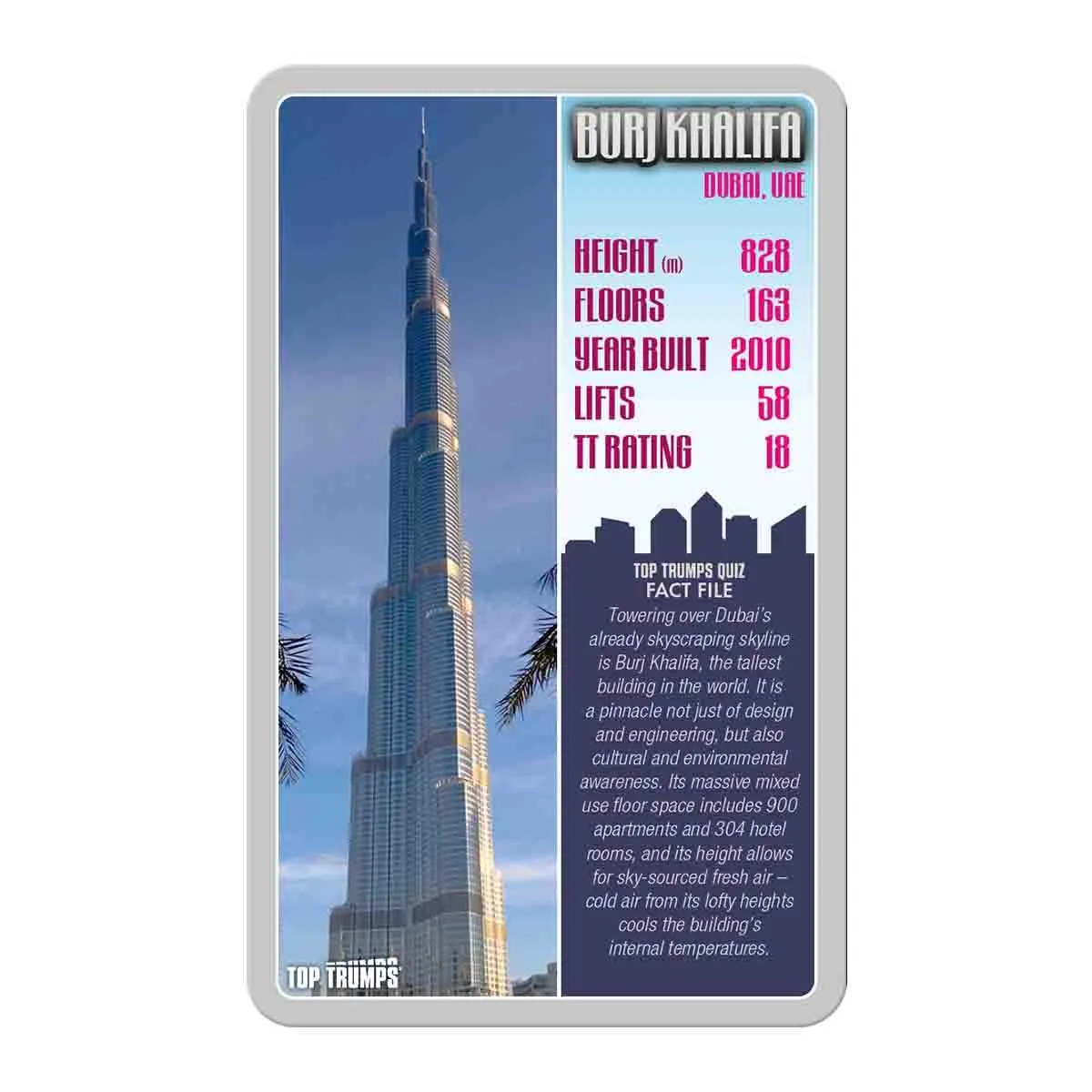 Top Trumps Skyscrapers kaartspel gebouwen editie