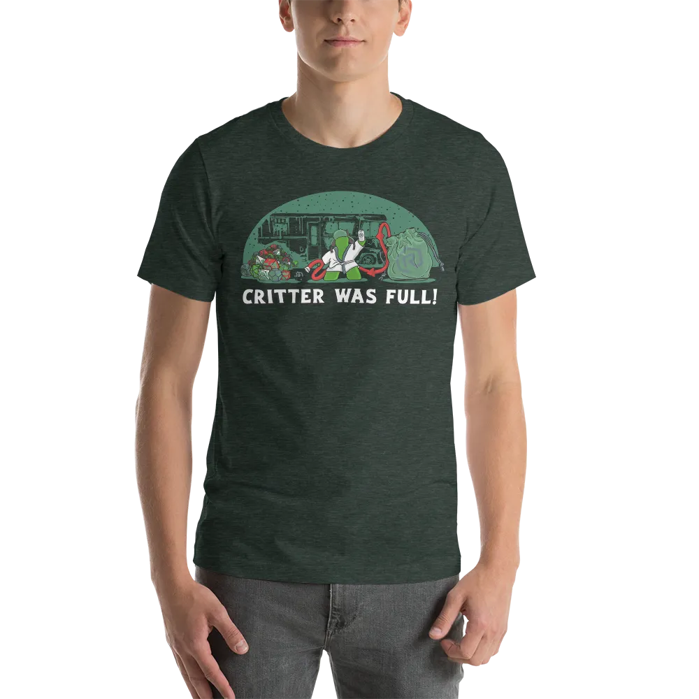 Roll A Crit Critter Was Full T-shirt heather forest