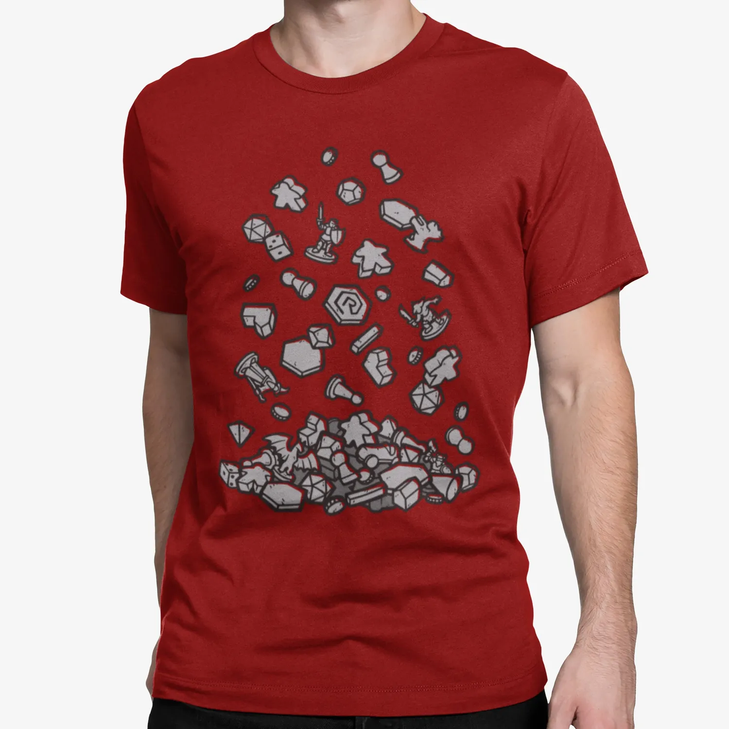 Roll A Crit Crit Falls Apart slim fit T-shirt rood