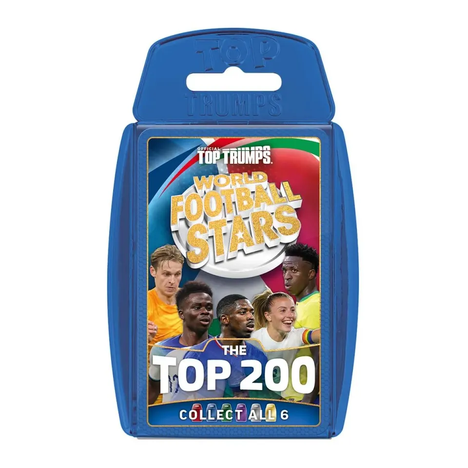 Top Trumps World Football Stars kaartspel Chrome Blue