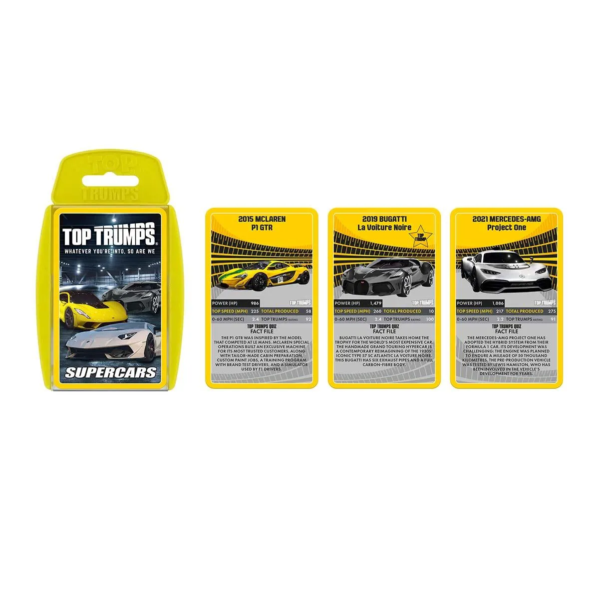 Top Trumps Supercars kaartspel 30 auto's