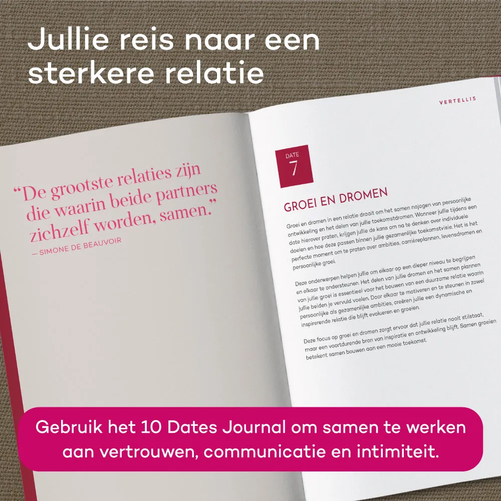 Vertellis Superrelatie Journal journal 10 dates voor stellen