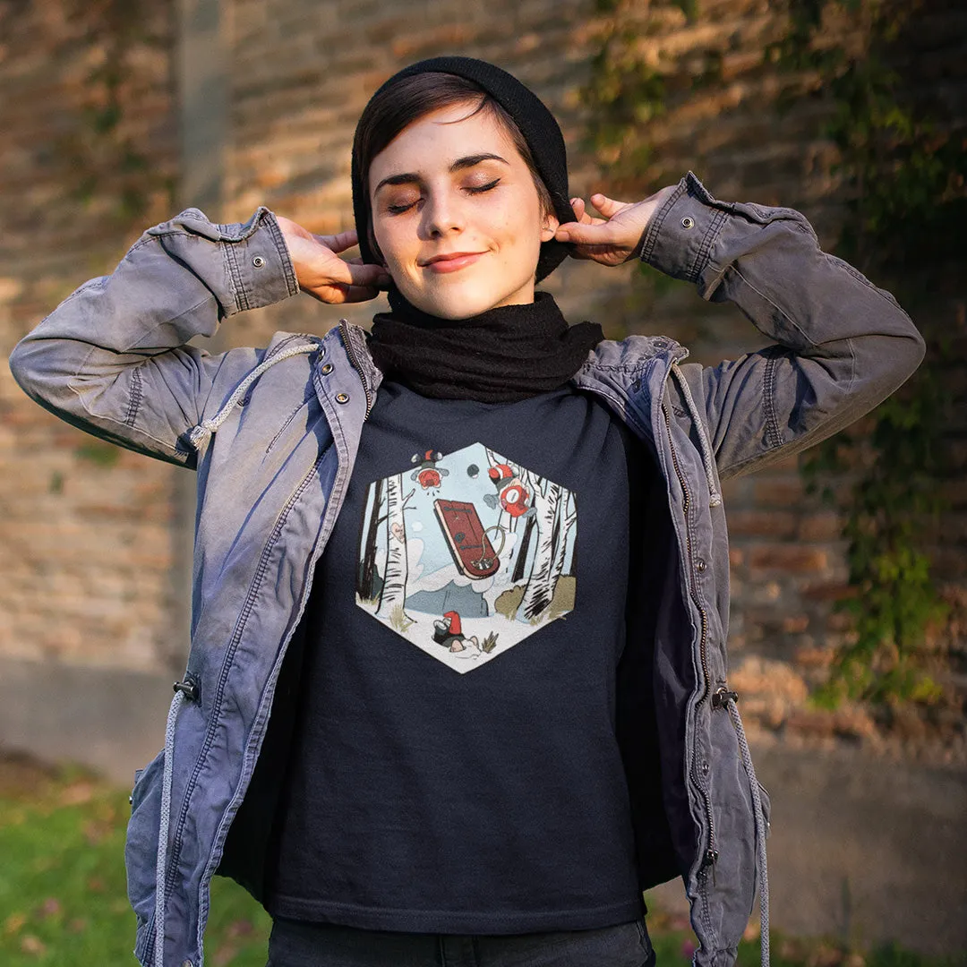 Roll A Crit Gen Con Kobolds Sledding dames T-shirt katoen