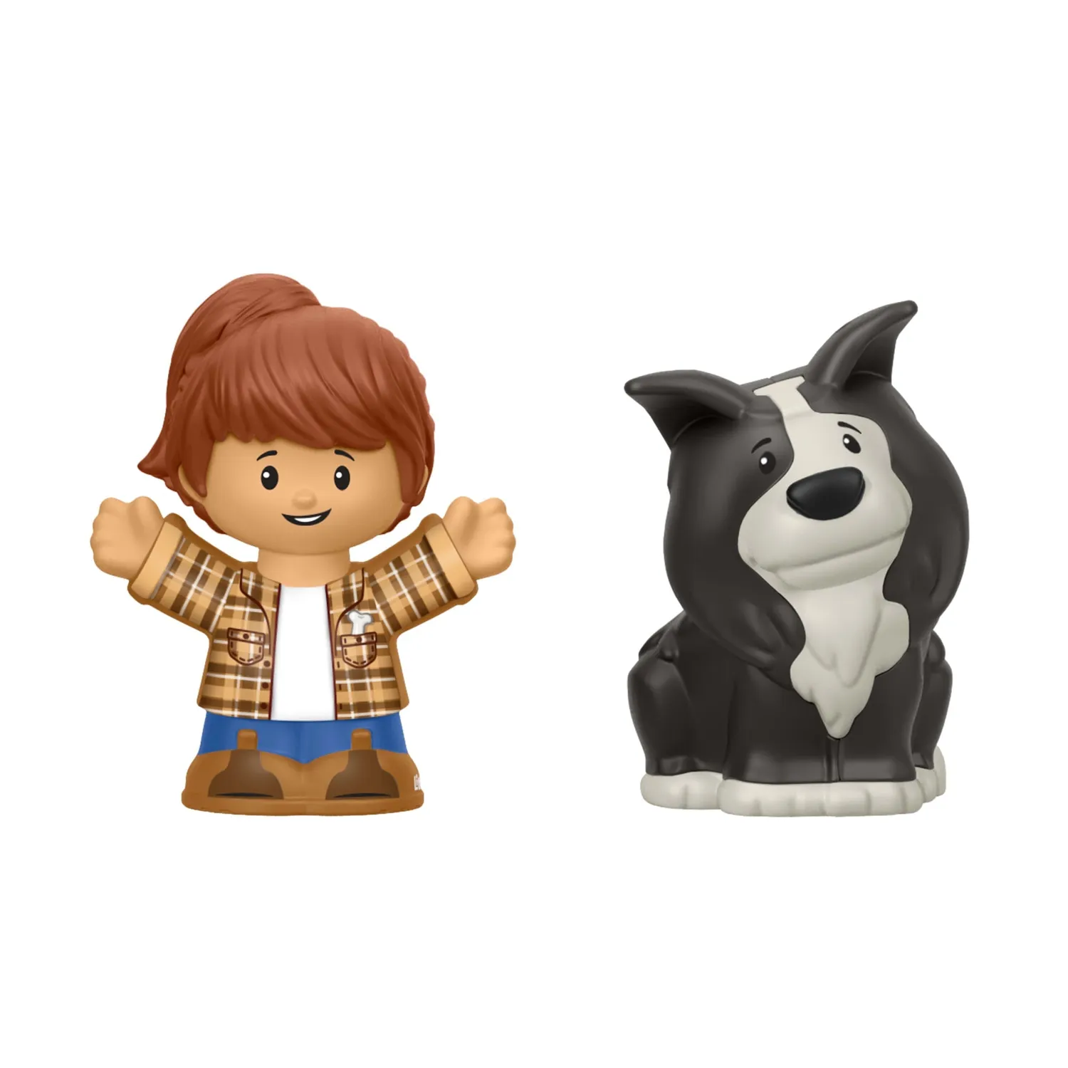 Fisher-Price Little People Duwtractor muziek met aanhanger
