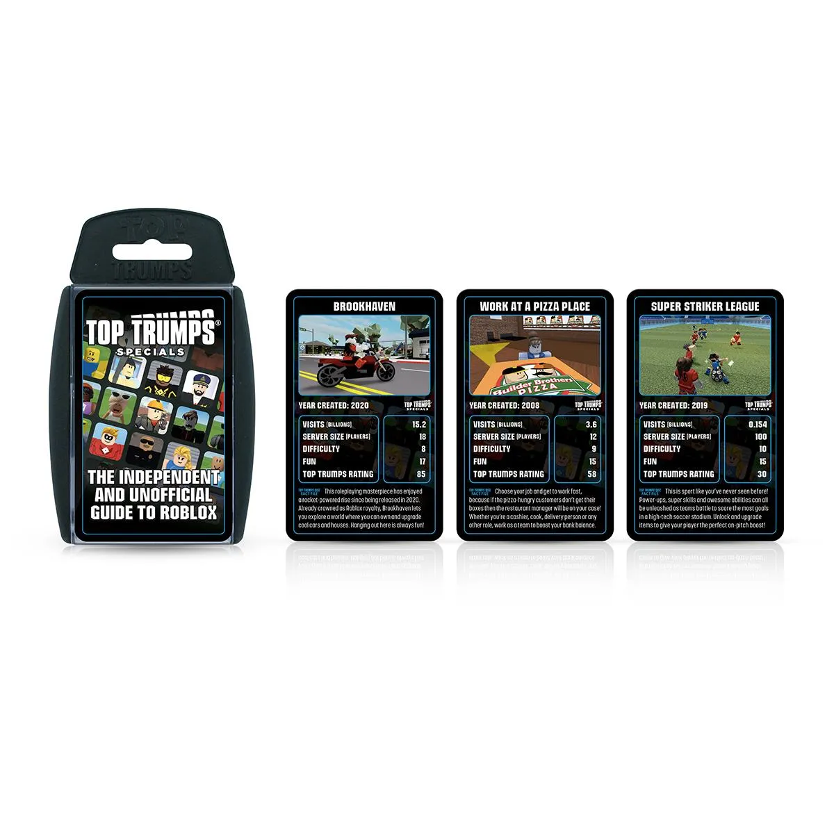 Top Trumps Guide to Roblox kaartspel 30 kaarten