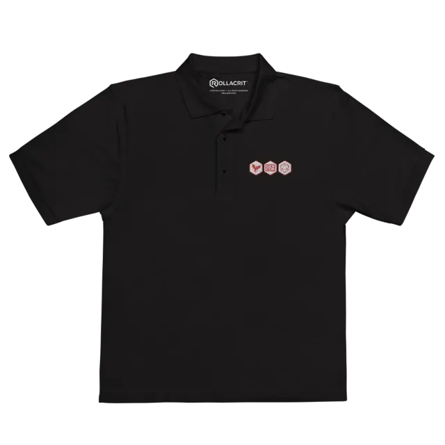 Gen Con Icons polo geborduurd blauw katoenmix