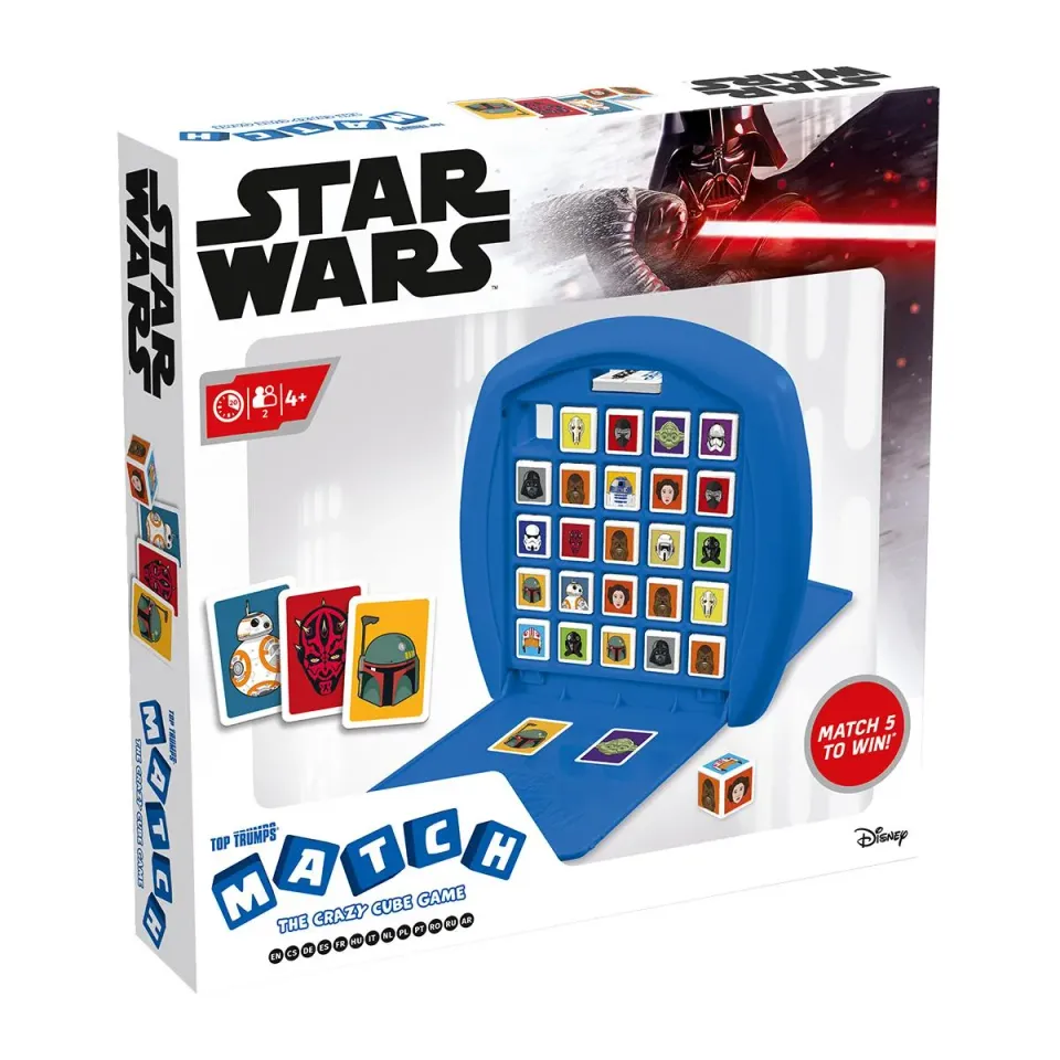 Top Trumps Match Star Wars kubusspel 5 op een rij