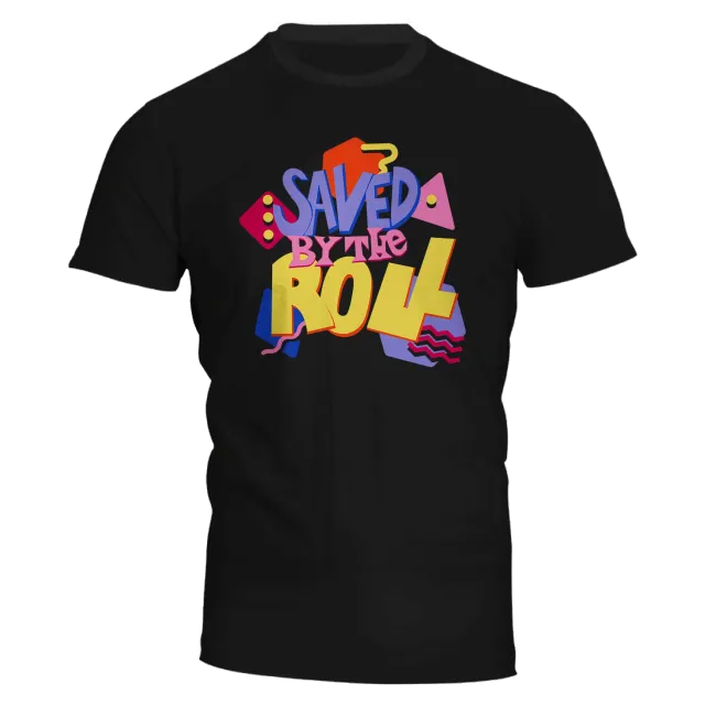 Roll A Crit Saved by the Roll T-shirt zwart katoen