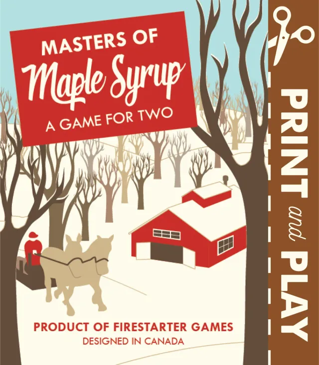 Reforest Masters of Maple Syrup print & play bordspel 2 spelers