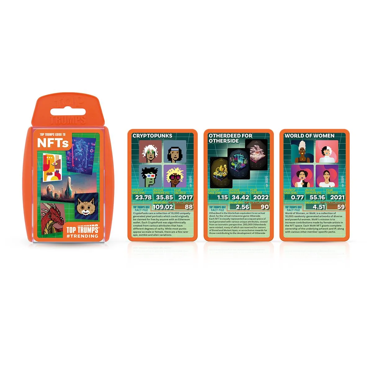 Top Trumps Gen Z Guide to NFTs kaartspel 30 kaarten NFT
