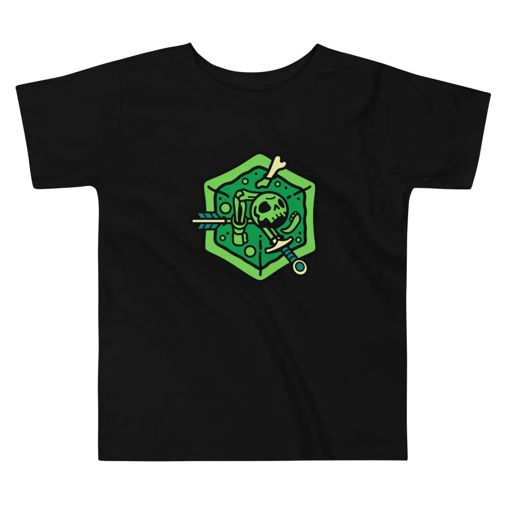 Roll A Crit Gelatinous Cube peuter T-shirt zwart 2T katoen
