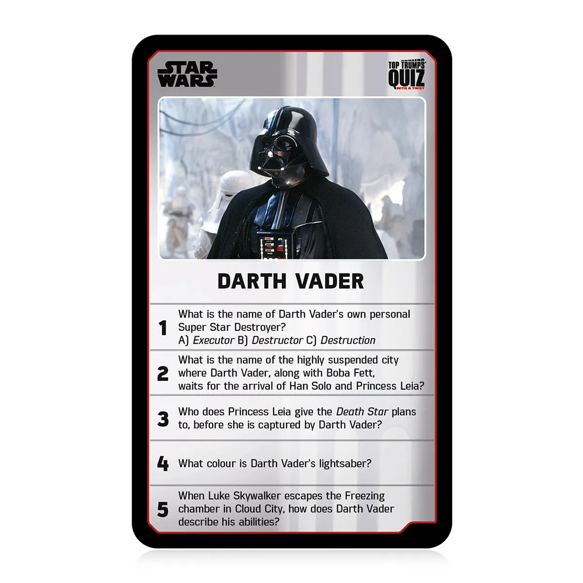 Top Trumps Quiz Star Wars 21 quiz kaartspel 500 vragen