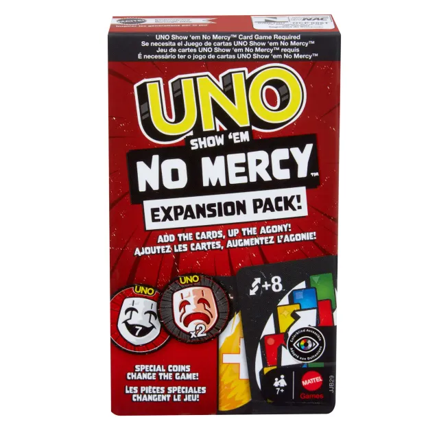 UNO Show 'Em No Mercy uitbreidingsset kaartspel 24 kaarten