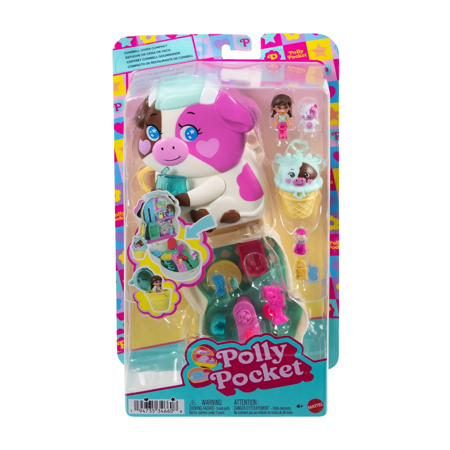 Polly Pocket Milkshake koe compact speelset 4+ jaar