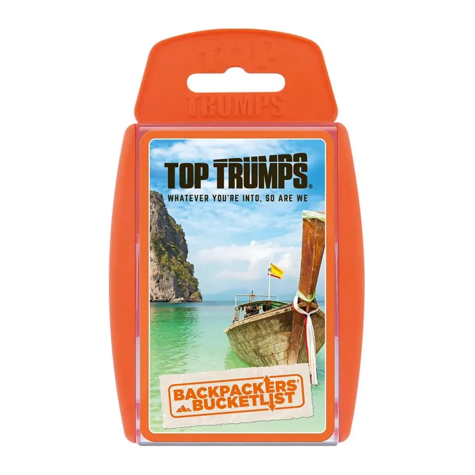 Top Trumps Backpackers Bucket List kaartspel reizen