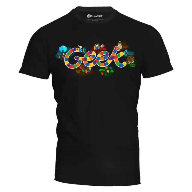 Roll A Crit Geekland t-shirt unisex katoen bordspel
