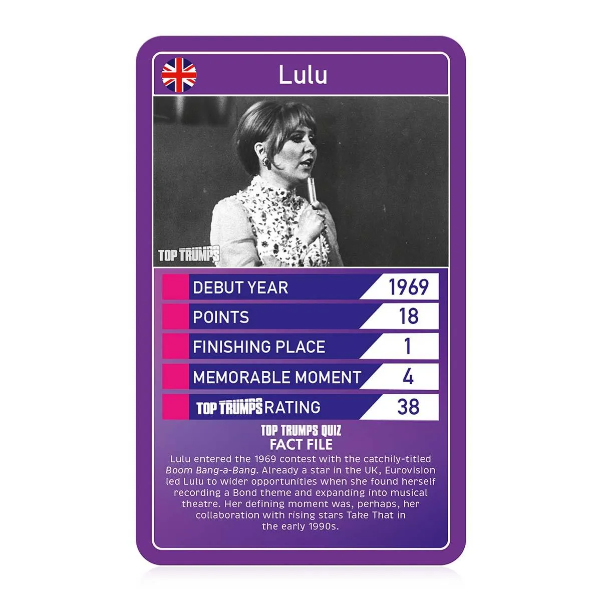 Top Trumps Eurovision kaartspel songfestival editie