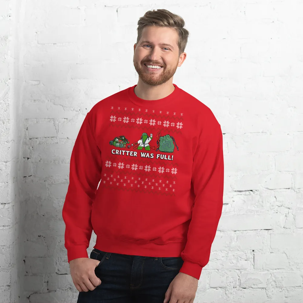 Roll A Crit Critter Was Full sweater unisex maat L