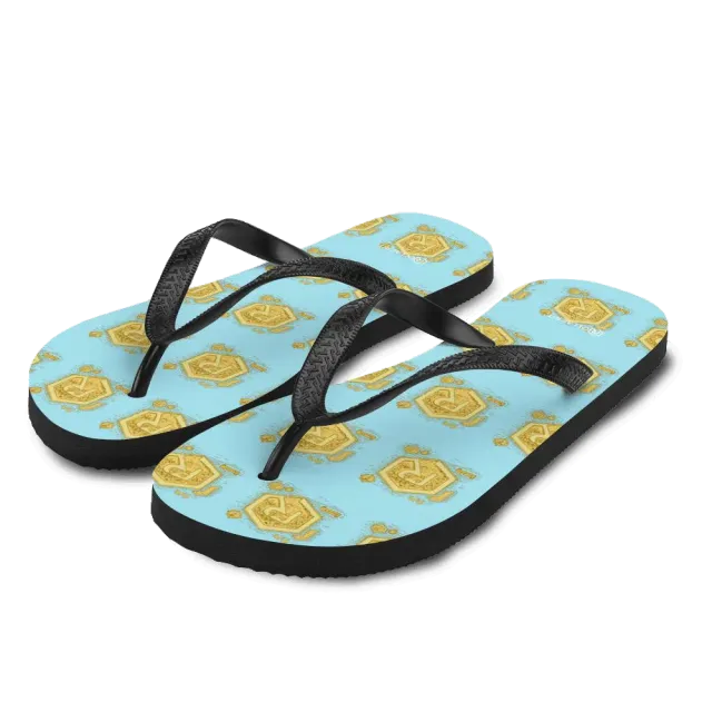 Rollacrit Island slippers maat M eilandkaart print