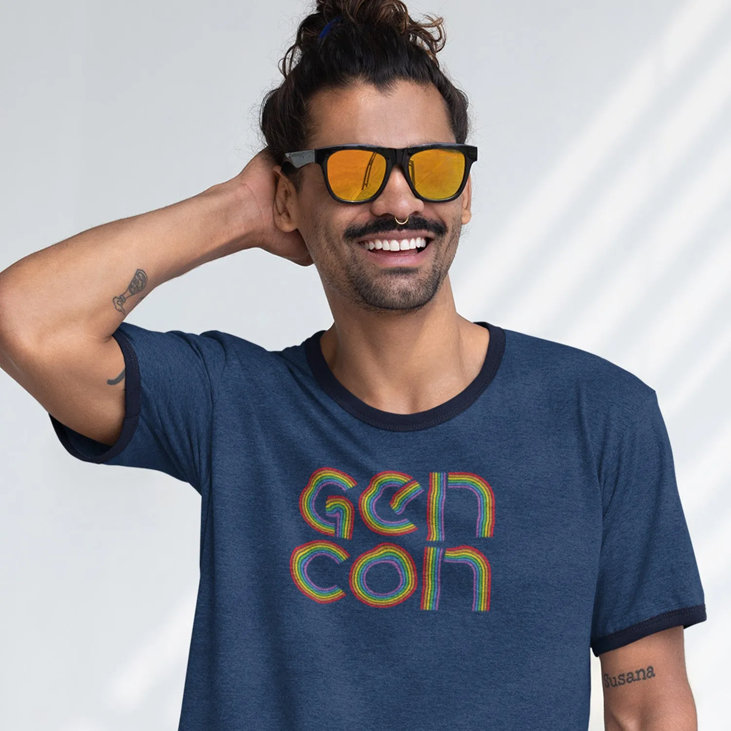 Gen Con Retro Pride katoenen T-shirt unisex