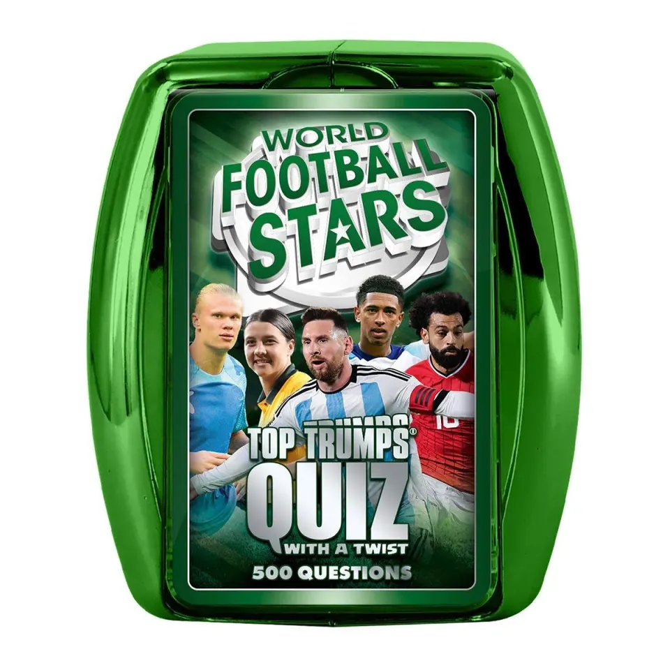 Top Trumps World Football Stars Green quiz kaartspel 500 vragen