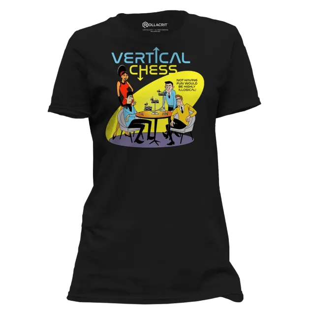 Roll A Crit Vertical Chess Femme T-shirt dames katoen S-3XL