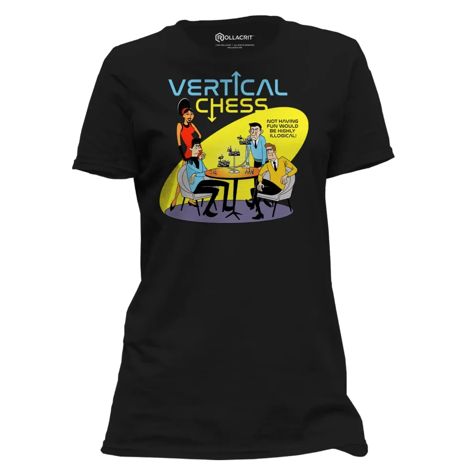 Roll A Crit Vertical Chess Femme T-shirt dames katoen S-3XL