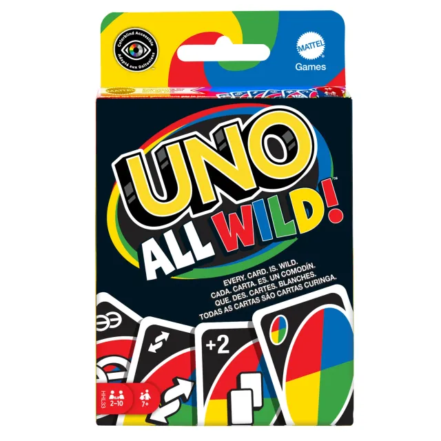UNO All Wild kaartspel met alleen maar jokers