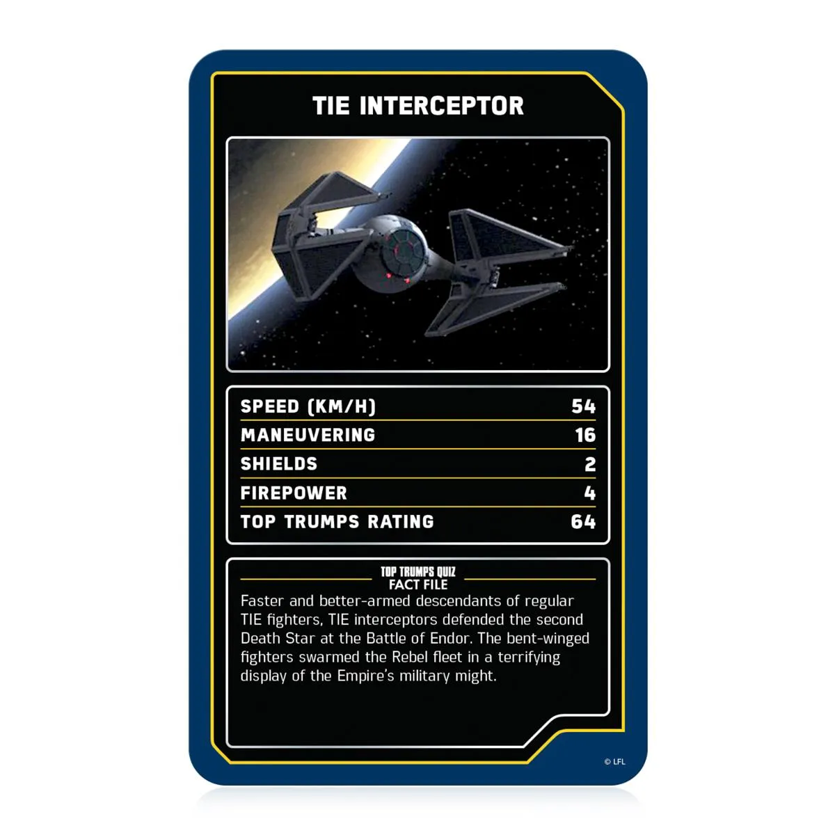Top Trumps Star Wars Starships kaartspel ruimteschepen