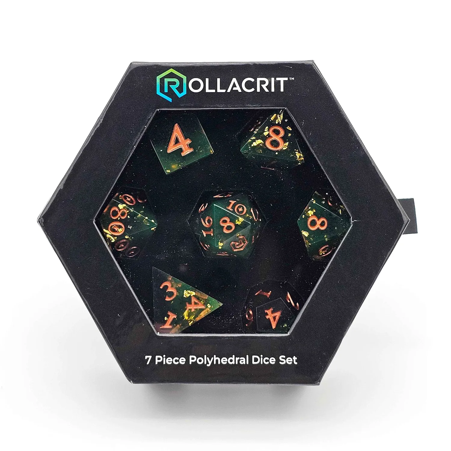 Roll A Crit Bog Witch dobbelstenenset resin 7-delig