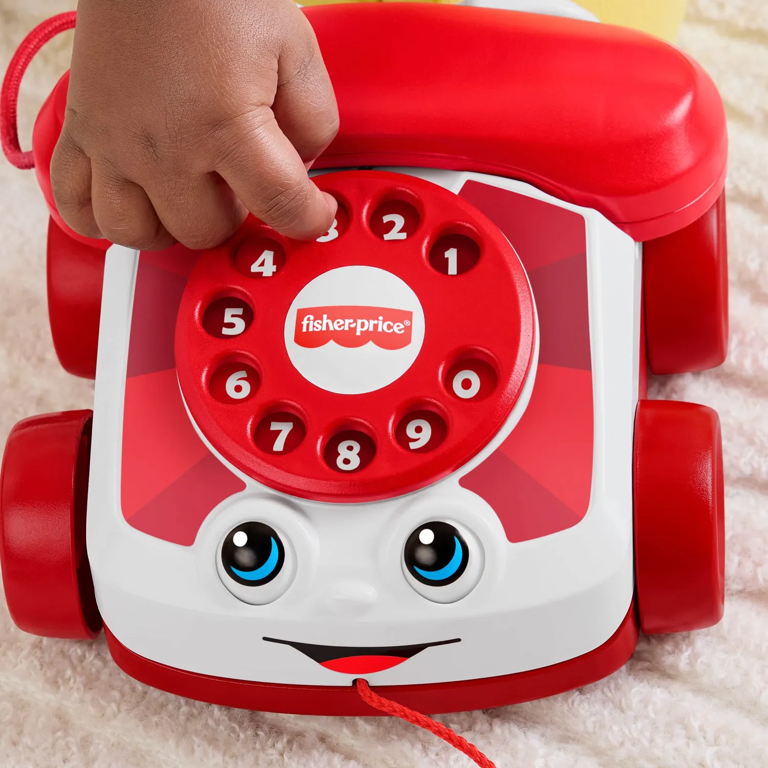 Fisher-Price Chatter Trektelefoon Rood 80 Jaar babyspeelgoed