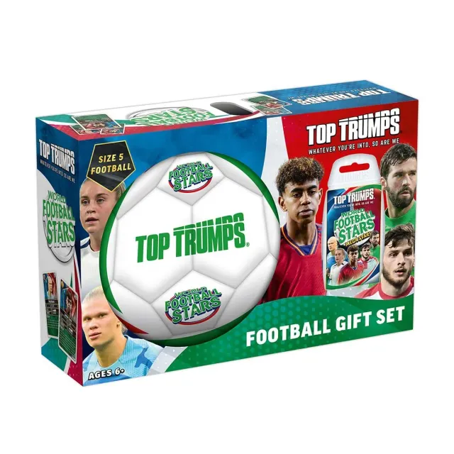Top Trumps World Football Stars kaartspel + bal maat 5