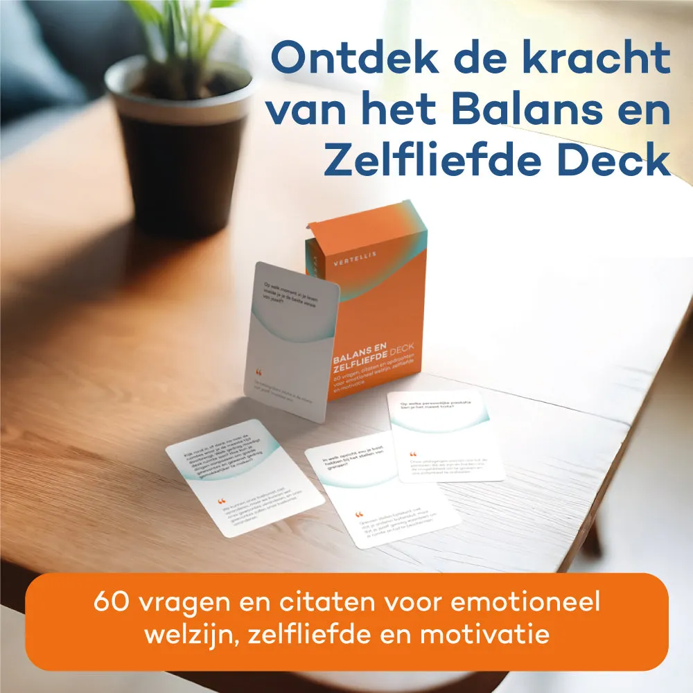 Vertellis Balans en Zelfliefde Deck 60 kaarten