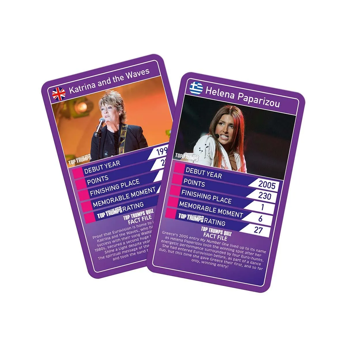 Top Trumps Eurovision kaartspel songfestival editie